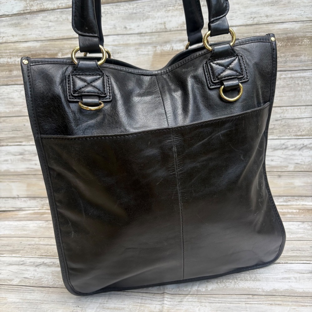 Badgley Mischka Tote Bag Large Black Leopard Calf Hair Leather Tote Maximalist - Picture 6 of 14